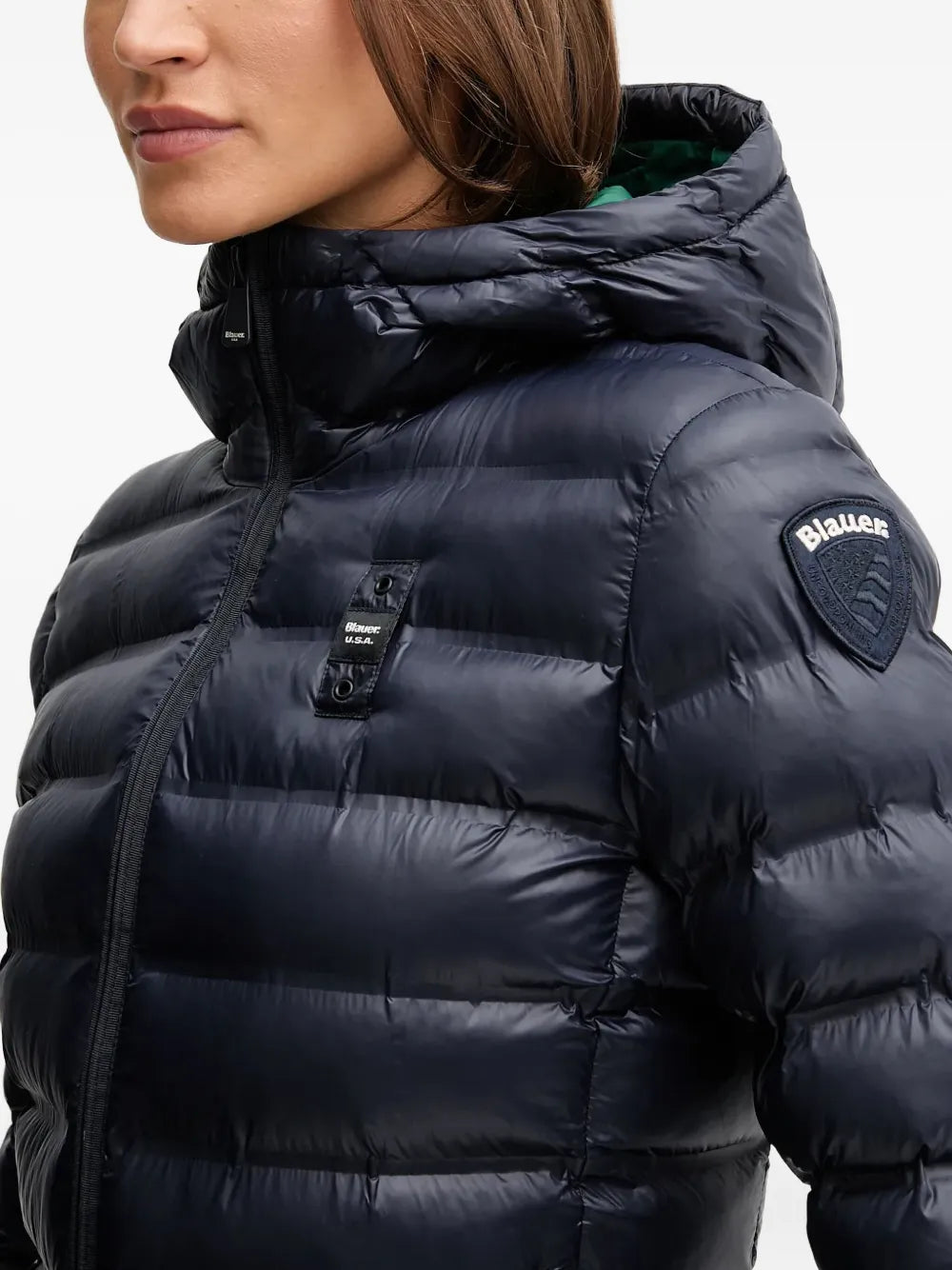 Blauer Piumino con cappuccio Donna